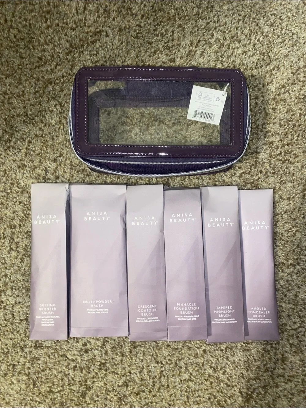 Lot 6 Anisa Beauty Makeup Brushes